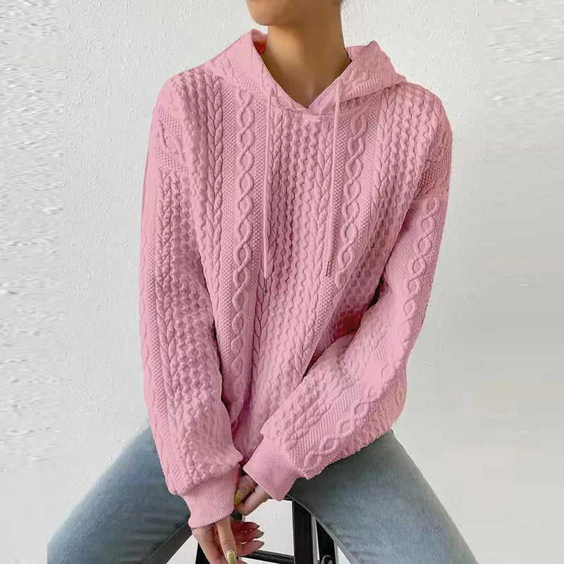 Autumn Winter Hoodies Women Casual Long Sleeve Tops Loose Pink Sweatshirt Korean Fashion Pullovers New In Hoodies & Sweatshirts