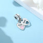 Original 925 Sterling Silver Charms Love Heart Mom Mother's Day Beads Pendant Fit Pandora Bracelets Necklaces Women DIY Jewelry