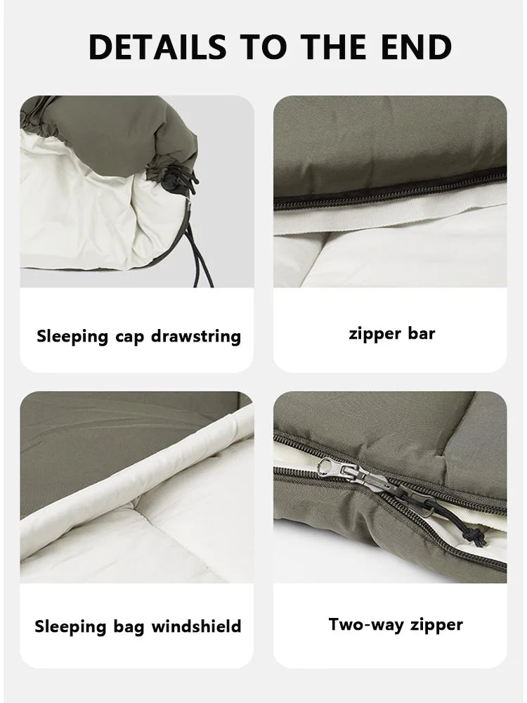 Naturehike LD Sleeping Bag Camping Ultralight Winter Cotton Sleeping Bags Summer Splicable 2 in 1 Double Cotton Sleeping Bag