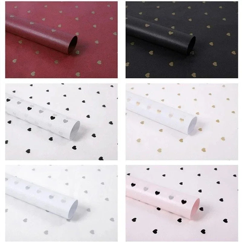 Christmas Gift Wrapping Paper DIY Handmade Craft Star Love Dot Pattern Tissue Paper 7 Sheets/lot Flower Packaging Paper