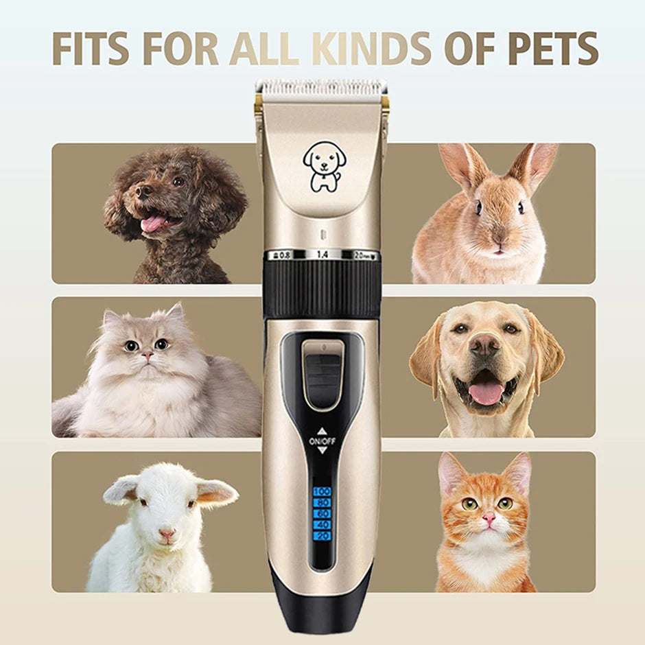 Dog Clipper Dog Hair Clippers Grooming (Pet/Cat/Dog/Rabbit) Haircut Trimmer Shaver Set PetsFader