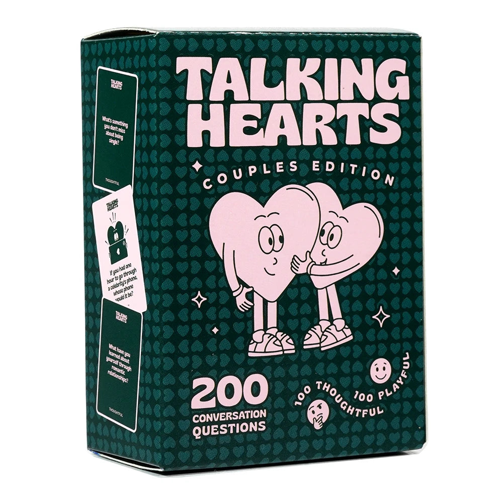 Talking Hearts Conversation Cards Couple Card Game for Date Nights Travel Adventures | Great Valentine's Gift for Couples