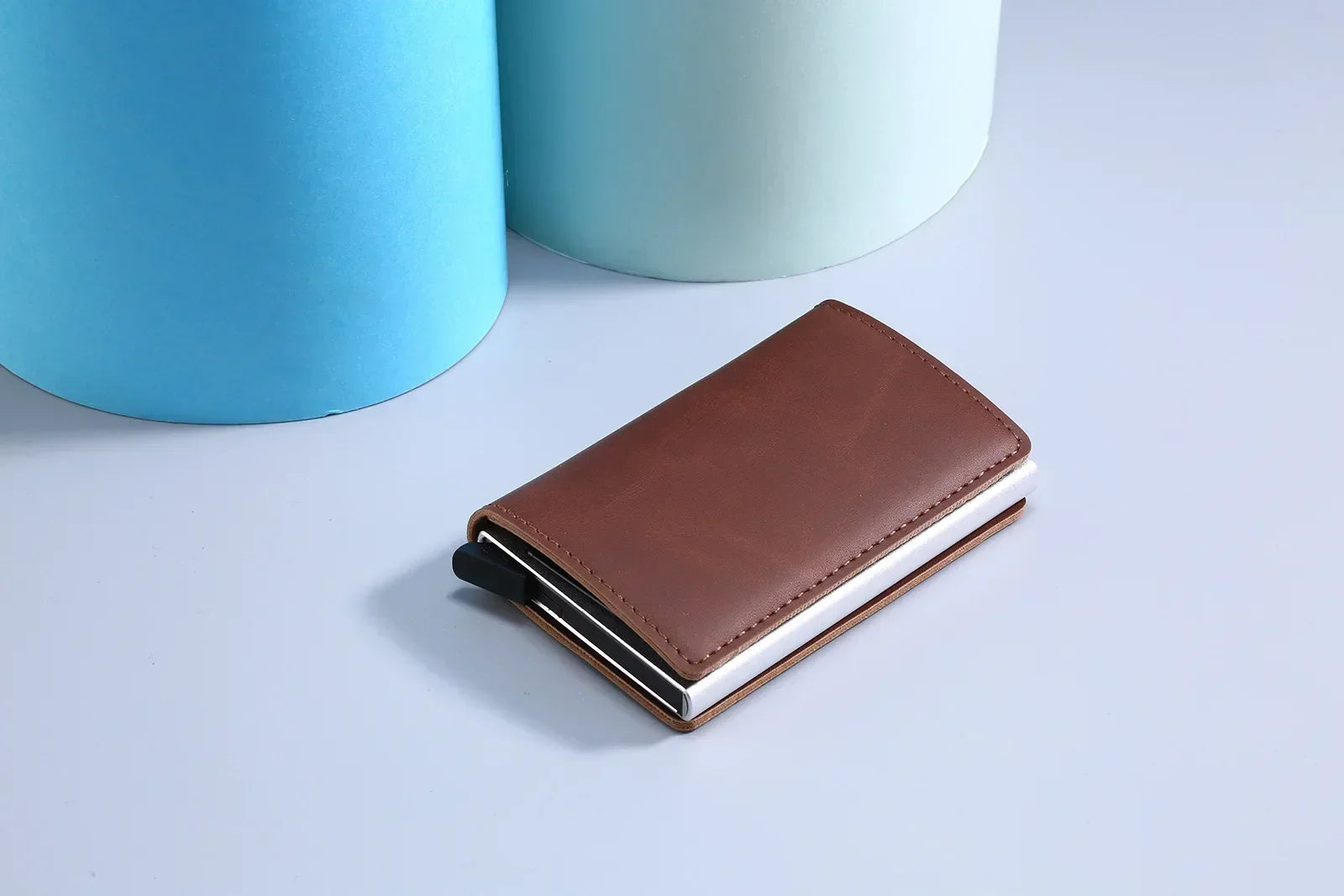 Men Smart Wallet Credit Bank Card Holder Fashion Purse Aluminum Alloy Business Casual Mini Wallet Brand Purse