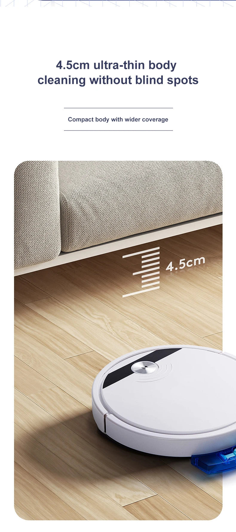 2024 NEW 2800PA 3-in-1 RS800 With Remote Control&APP Super Quiet Smart Robot Vacuum Cleaner Wet&dry Mopping Floor Home Appliance