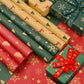 Christmas Gift Wrapping Paper Flower Bouquet Packing Kraft Paper DIY Crafts Paper Christmas New Year Party Packaging Decoration