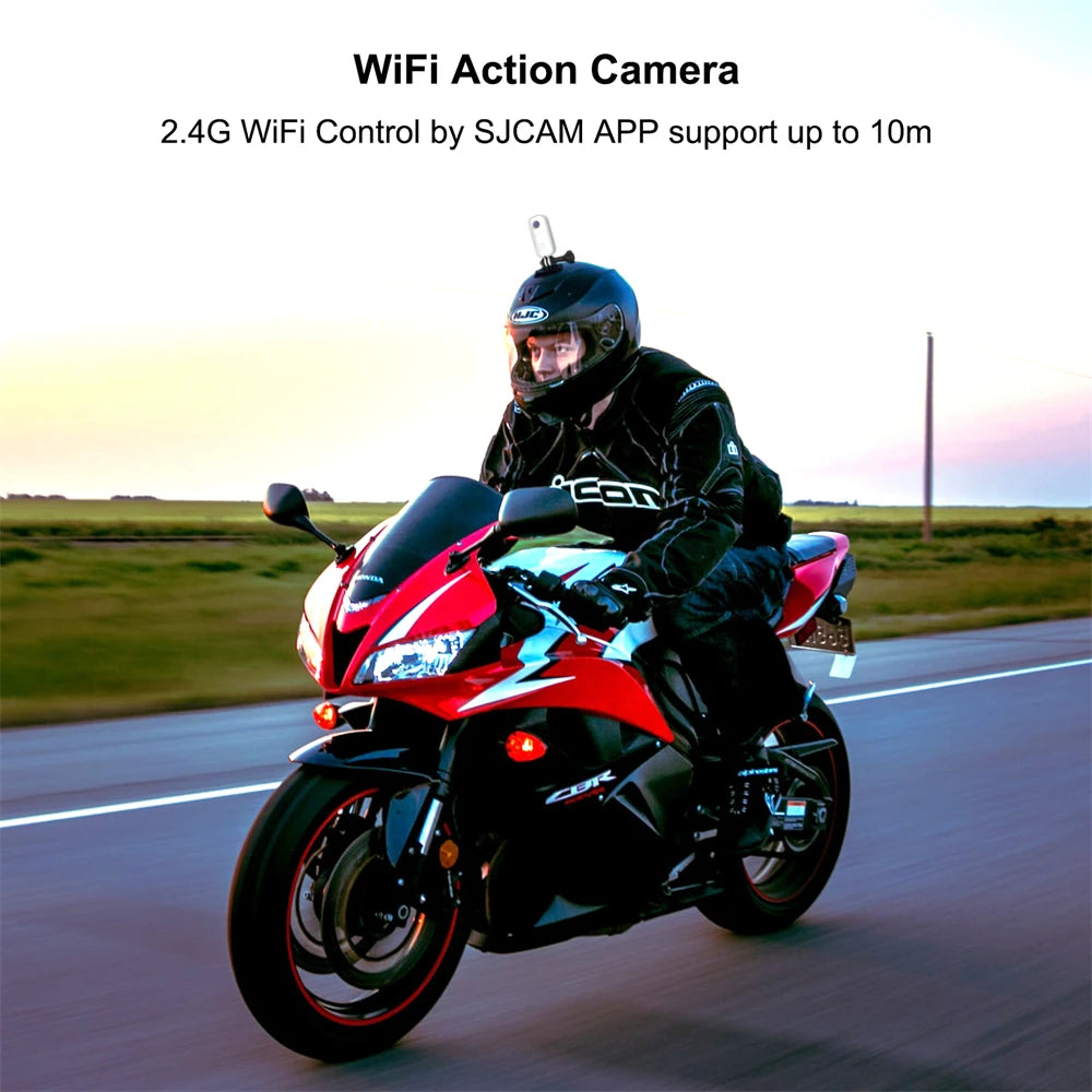 SJCAM C100 Plus Action Camera 4K 30M Waterproof 2.4G WiFi Action Sport action cam EIS bicycle helmet motorcycles