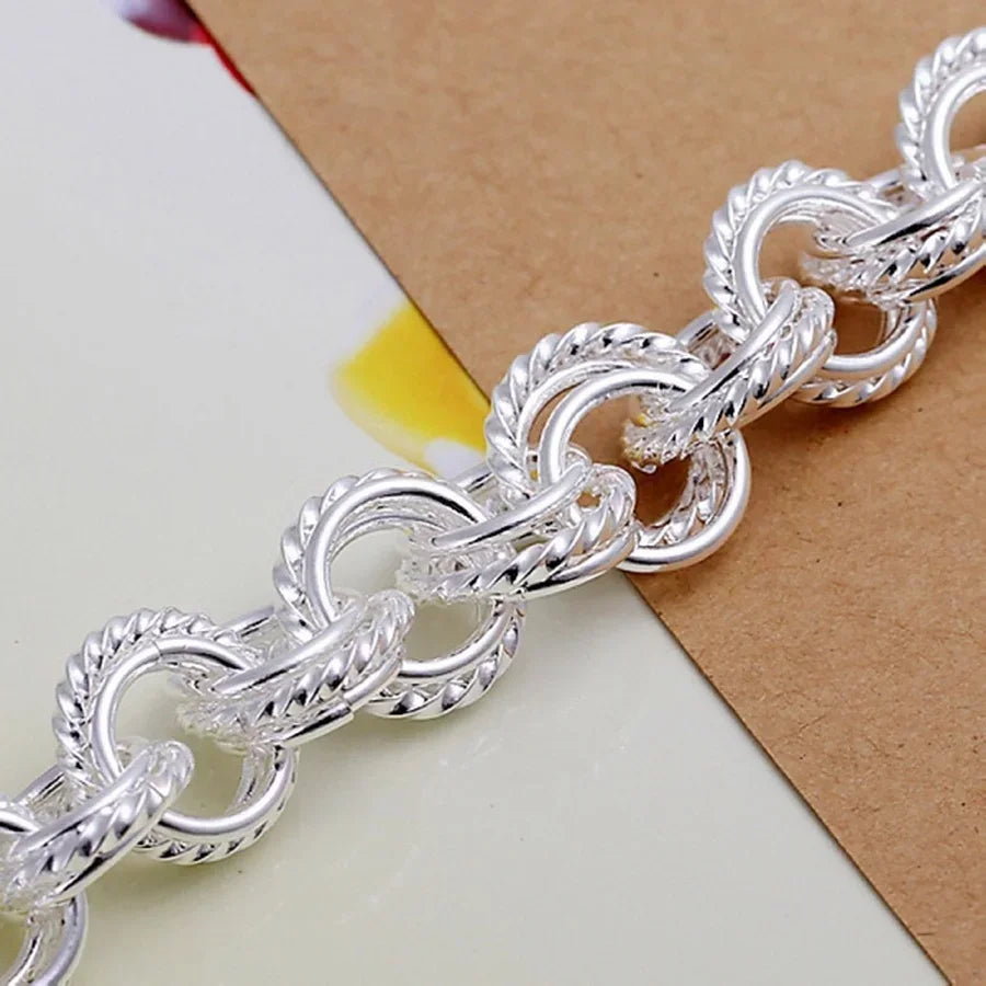 High Quality 925 Sterling Silver Jewelry Pretty Nice Fashion Popular Hot-Sale Bracelets Free Shipping Factory Price