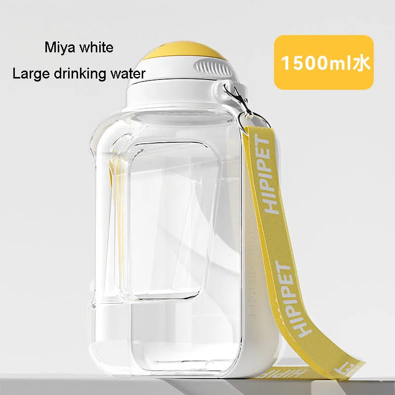 Pet Out Drinking Pot Bottle For Travel Large Capacity Dog Water Dispenser 2 In 1 Portable Water Bottle For Dogs Pet Drinking