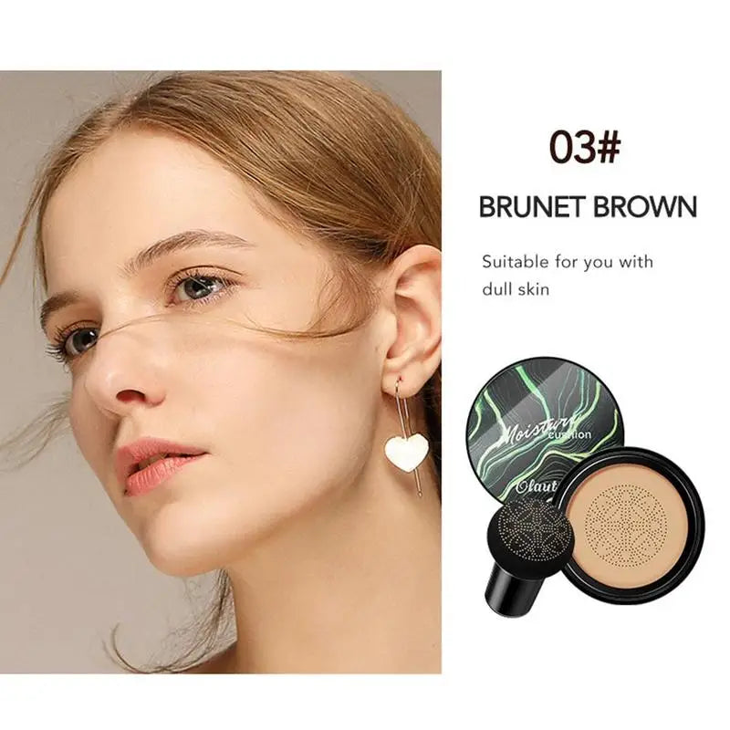 BB CC Cream  Face Foundation Concealer Cushion Mushroom Base Waterproof Brighten Makeup Brightening Tone Cosmetics Make up