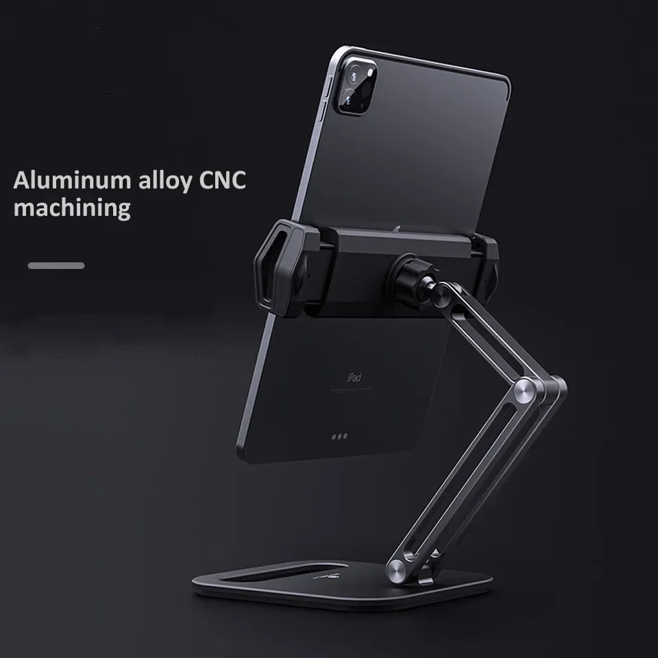 Adjustable Folding Tablet Stand Holder Aluminum Alloy Pad Mobile Phone Support Bracket for IPad Huawei Xiaomim Samsung Tablets