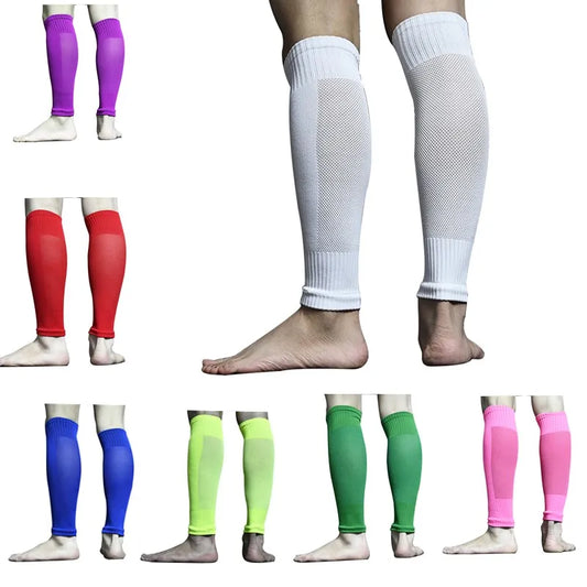 New Football Socks Shin Pads Leg Cover Men Women Sport Sleeves Runing Sleeves