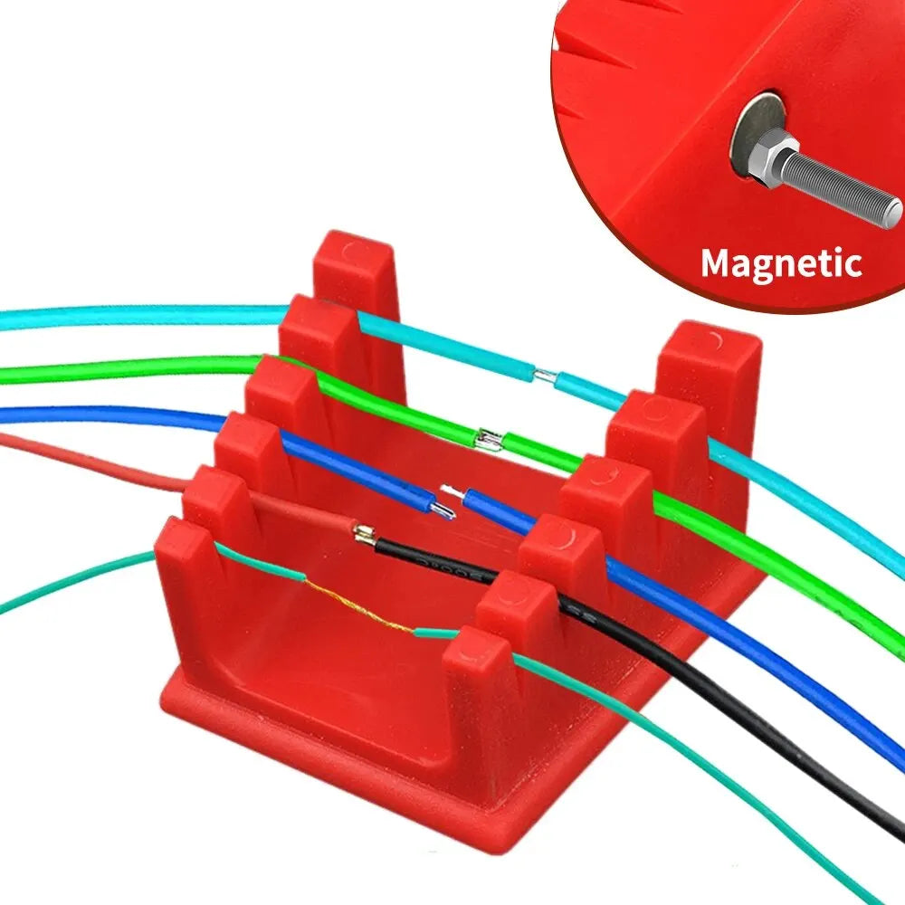 HZY ABS Welding Wire Fixture 3D Printer Part with Two Large Suction Magnet Bracket Welding Table Clamp For Motherboard Soldering