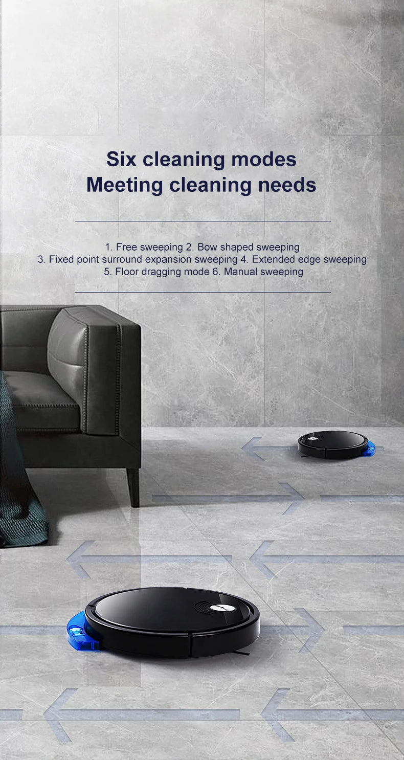 2024 NEW 2800PA 3-in-1 RS800 With Remote Control&APP Super Quiet Smart Robot Vacuum Cleaner Wet&dry Mopping Floor Home Appliance