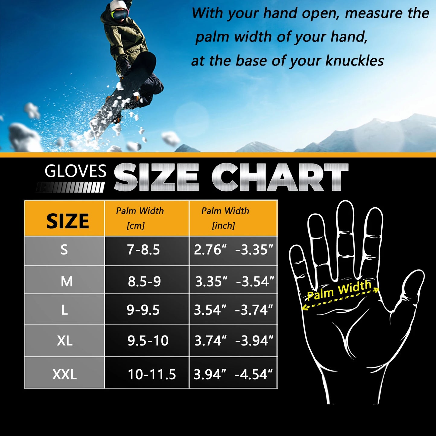 Winter Cycling Gloves Full Finger Windproof 3M Thinsulate Thermal Gloves Touchscreen Snowboard Gloves Non-slip Road Bike Gloves