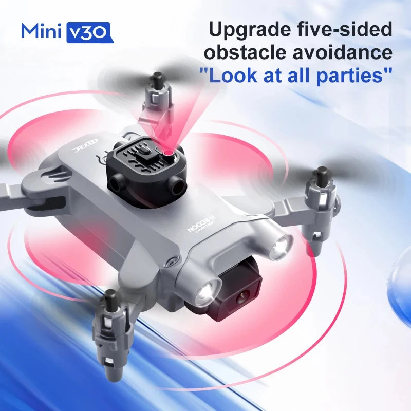 طائرة بدون طيار صغيرة XIAOMI 4DRC V30 مزودة بكاميرا عالية الدقة 4K 1080P FPV RC طائرات بدون طيار احترافية بخمسة جوانب لتجنب العوائق لعبة طائرة بدون طيار