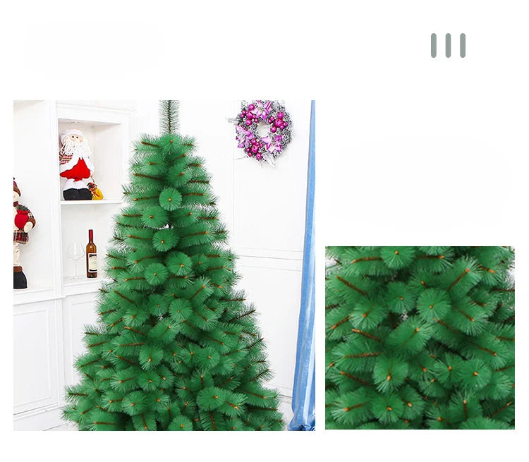 Christmas Tree Mini Christmas Artificial Pine Tree Decoration Supplies Encrypted Leaves Branches Portable Simple To Install Gift