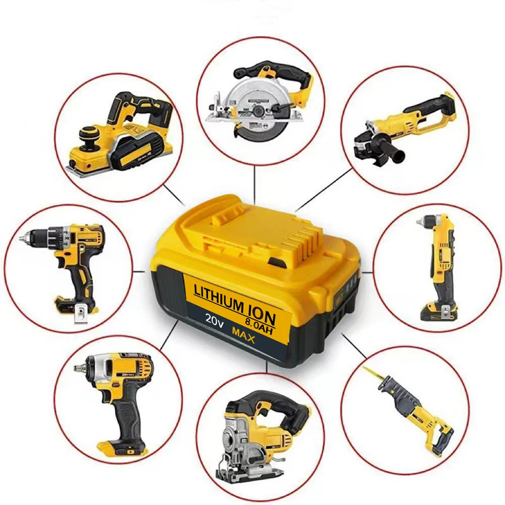 Led Light For Dewalt 18V Battery Portable Spotlight Cordless Outdoor Work Fishing Handheld Emergency ToolLight No Battery No USB