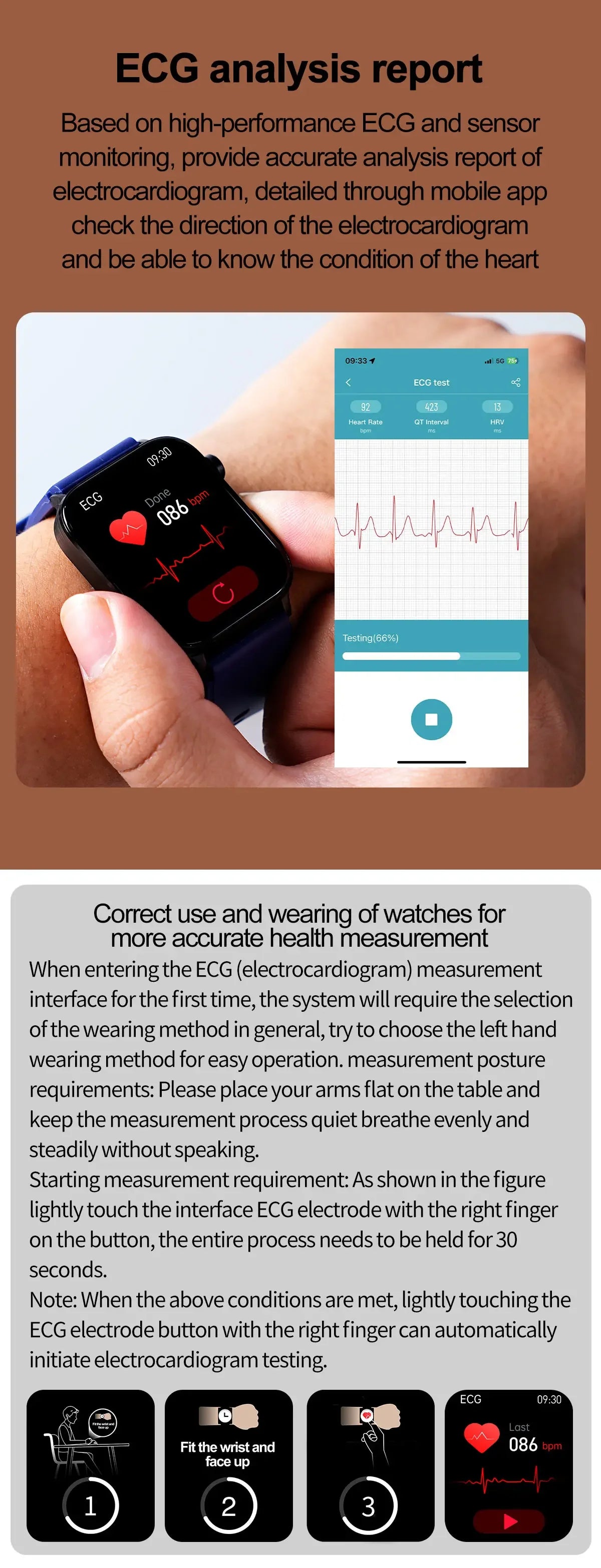 2025 Medical Grade Bulbusbow Smartwatch for Women – Blood Glucose, Lipid, Uric Acid AI Diagnostic & Menstrual Health Tracker