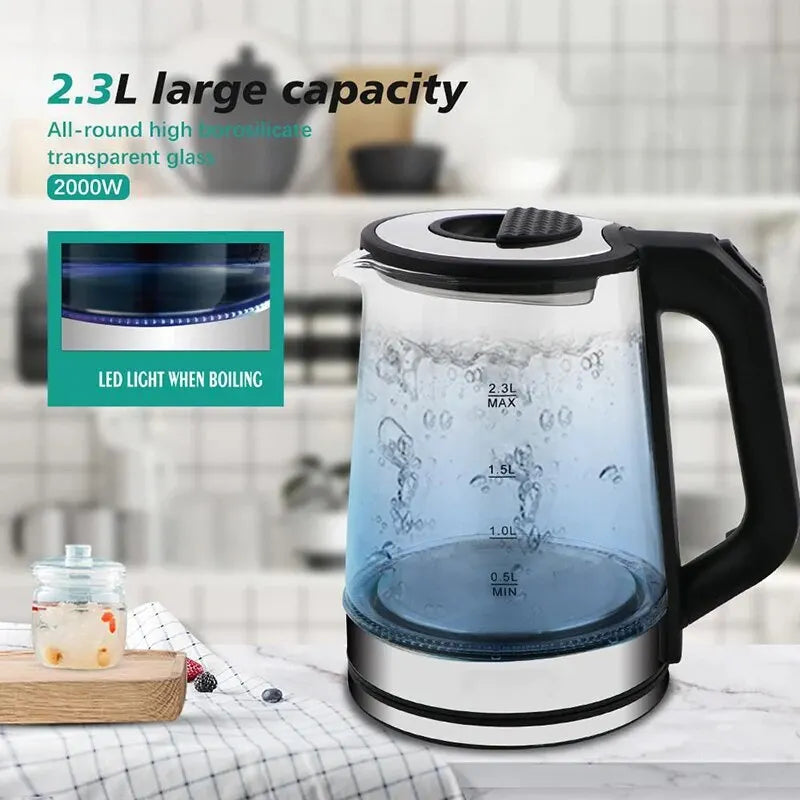 Electric Kettle 2.3L/77.78oz 220V1500W Boiling Dry Protection.Automatic Boiling Shutdown ST-0103