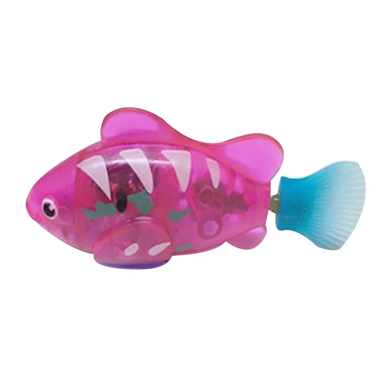 Pet Cat Interactive Electronic Fish Toy for Indoor Play Swimming Robot Fish Toy Cat and Dog with Led Light Pet Toys