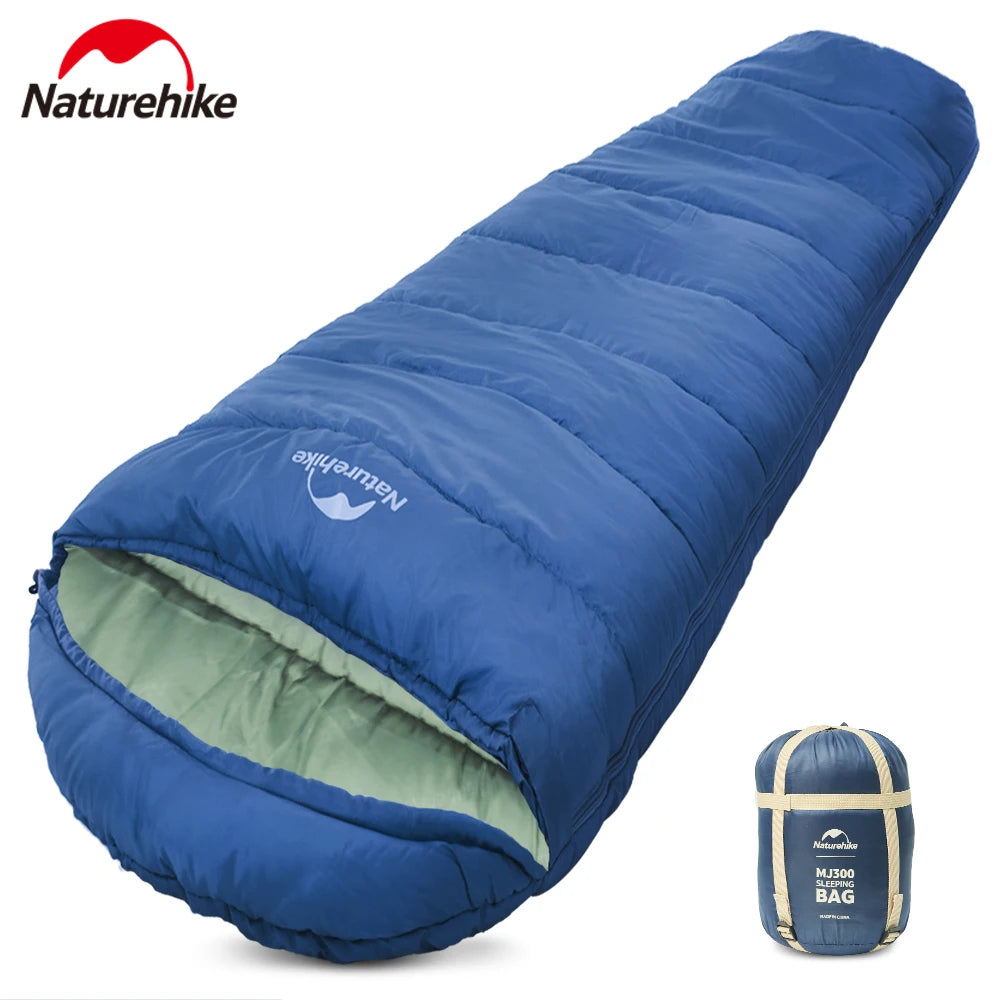 Naturehike MJ300 Sleeping Bag Ultralight Waterproof Mummy Sleeping Bag  4 Season Cotton Outdoor Camping Sleeping Bag