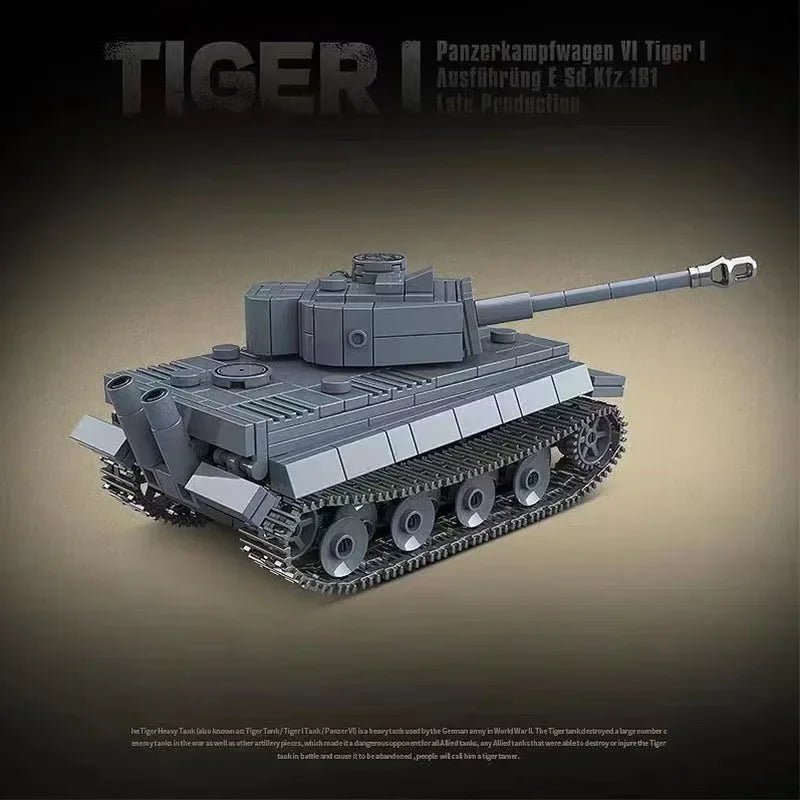 WW2 Military Panzer Panther Medium Tank Panzerkampfwagen V Panther Building Blocks World War II Figures Bricks Model Toys Gift