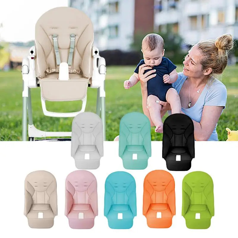 PU Leather Baby Chair Cushion Cover For Peg Perego、Siesta Zero3、Baoneo、Kosmic Jané  Dinner Chair Seat Cover Accessory