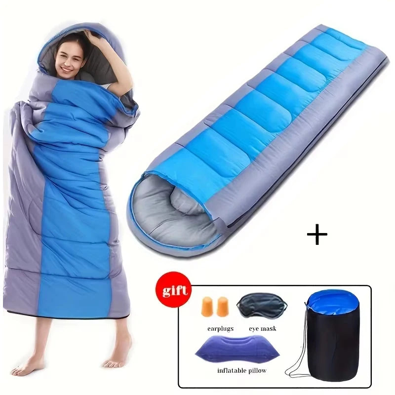 Camping Sleeping Bag Portable Ultralight Waterproof 4 Season Warm Envelope Backpacking Sleeping Bag for Outdoor Traveling Hiking