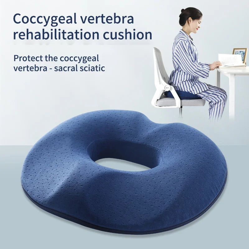 1PCS Donut Pillow Hemorrhoid Seat Cushion Tailbone Coccyx Orthopedic Medical Seat Prostate Chair for Memory Foam Chair Cushion