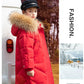 RAISE 2024 Winter Down Jackets For Grils 5-14Y Kids Junior Girl Parkas Real Raccoon Fur Solid Waterbreaker Babys Girls Outerwear