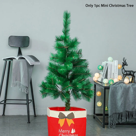 60cm Mini Christmas Tree Artificial Pine Tabletop Home Holiday Decoration Xmas Ornaments