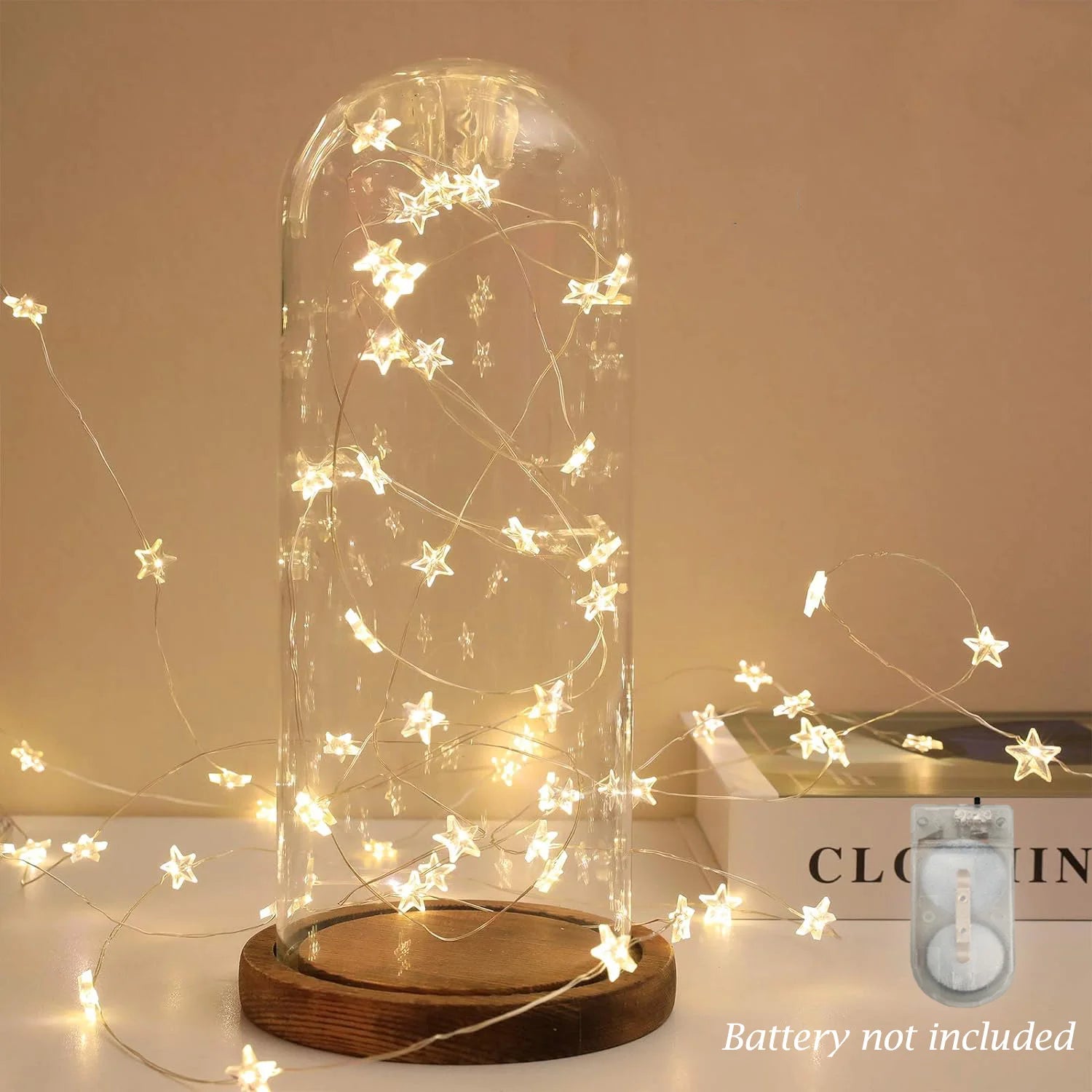 2/4M Star Copper String Light CR2032 Battery Room Decoration LED Fairy Light Christmas Xmas Garland LED String Light Decorative