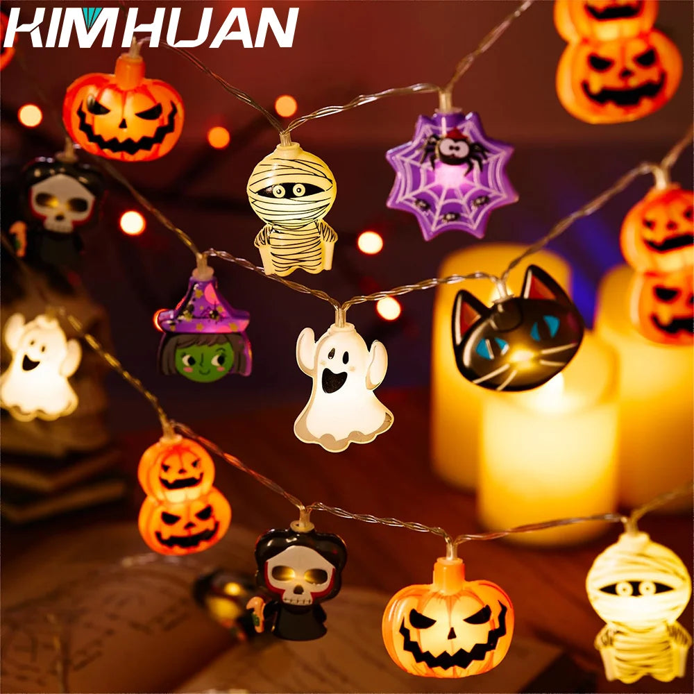 Halloween Monster String Light Holiday Decor Light Bedroom Restaurant Decoration Pendant Light USB Standing Light Outdoor Light