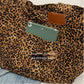 Oversized Leopard Prints Shoulder Bags for Women Deformable Canvas Large Capacity Shopping Totes 2024 Winter New Luxury Handbags