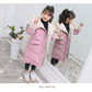 New Girls clothing Winter Warm down Cotton Jackets Children parka faux Fur Collar Coat Girl Thicken overalls Hooded kids Clothes