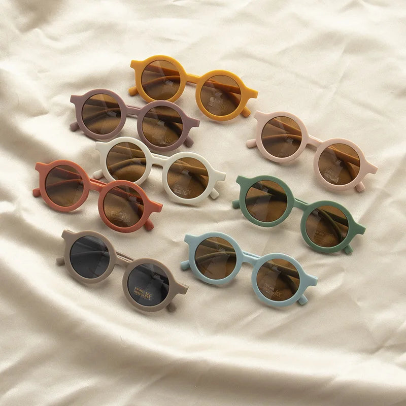 Children's glasses sunglasses matte macarone children's summer sunglasses