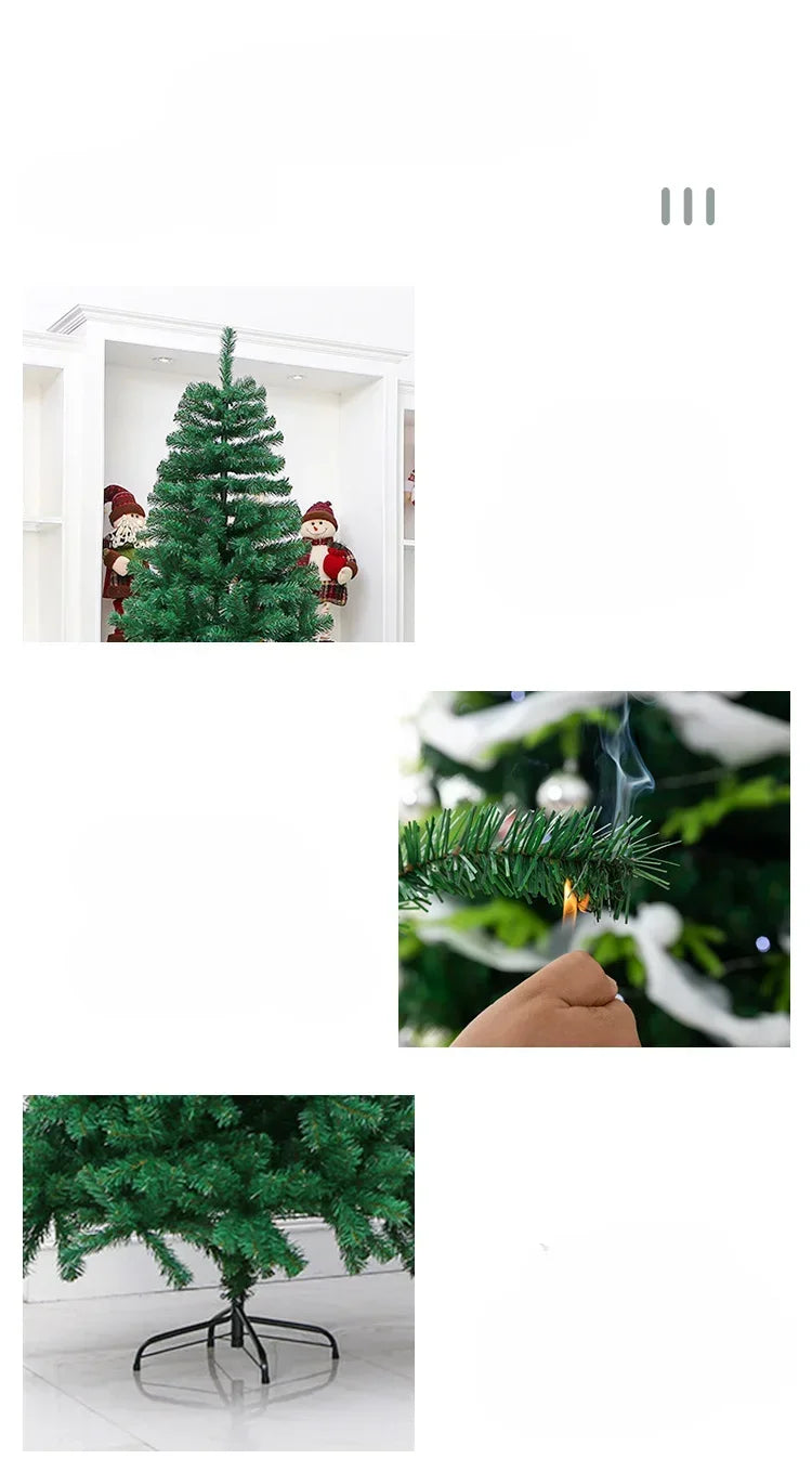 Christmas Tree Mini Christmas Artificial Pine Tree Decoration Supplies Encrypted Leaves Branches Portable Simple To Install Gift