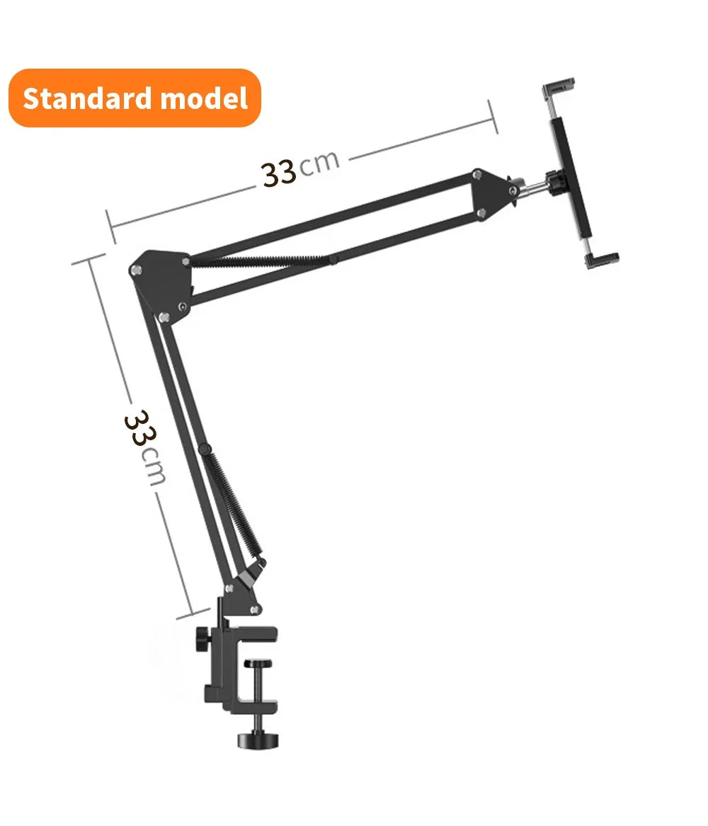 Tablet Holder for Bed with 90cm Metal Arm 360° Rotating Bed Tablet Mount Stand For iPad Stand 4.5~11 Inch Phone Tablet Bracket