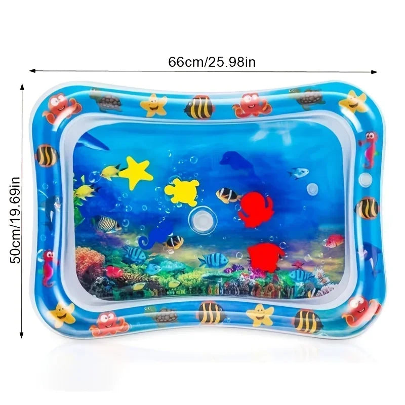 Infinno Inflatable Tummy Time Mat Premium Baby Play Mat Inflatable Water Cushion Interactive Baby Toys for Sensory Development