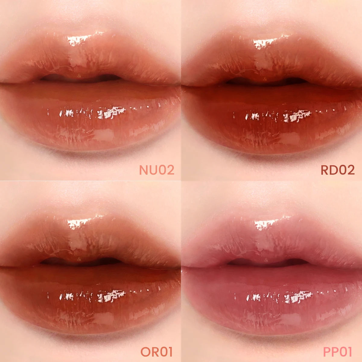 FOCALLURE Jelly Mirror Liquid Lipstick Non-stick Cup Moisturizing Lip Gloss Long Lasting Sexy Water Glossy Lip Tint Makeup