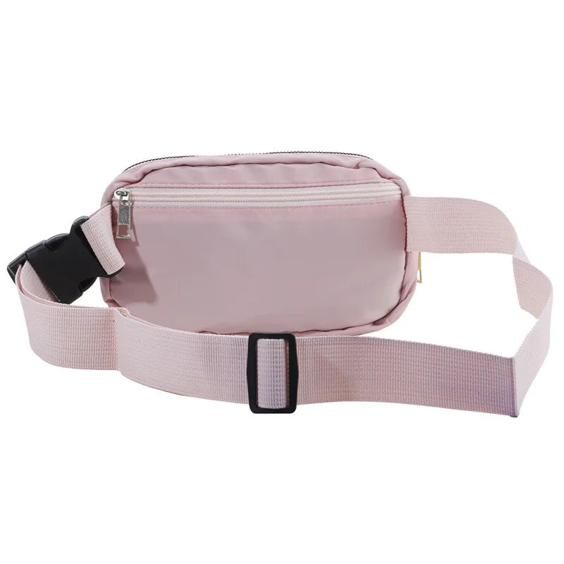 2024 Women Waist Bag Zipper Fanny Pack Chest Bag Outdoor Sports Crossbody Shoulder Bag Casual Travel Female Belt Bag Money Pouch