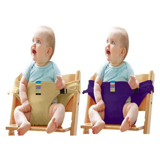 Baby Portable Seat Kids Chair Travel Foldable Washable Infant Dining High Dinning Cover Seat Safety Belt Auxiliary Belt