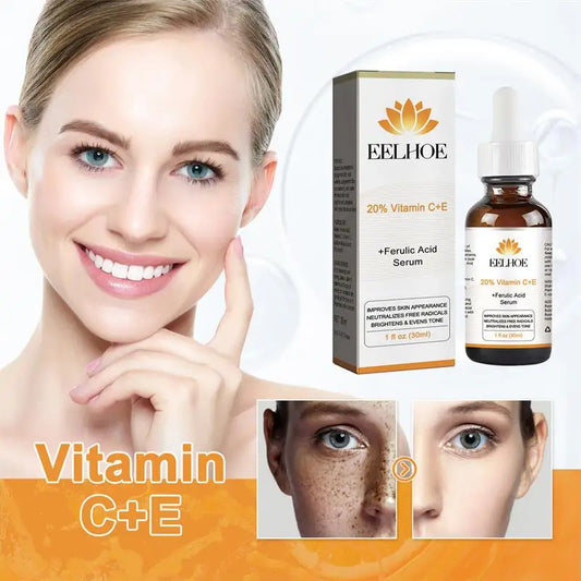 Eelhoe Vitamin C Whitening Serum Remove Dark Spots Whiten Fade Freckles Fine Lines Lifting Firming Anti-aging Brighten Skin Care