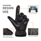 BISON DENIM Men Sheepskin Gloves Winter Thermal Touchscreen Full-finger Mittens Ultralight Windproof Gloves For Driving Riding