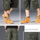 Summer Men's Cargo Shorts Loose Casual Below Knee Pants Elastic Waist Plus Size Outdoor Jogging Tactical Capri Pants