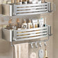 No Drill Bathroom Shelf Bathroom Makeup Shampoo organizer Aluminium Bathroom Organizer Shower Shelf Bathroom Accessories