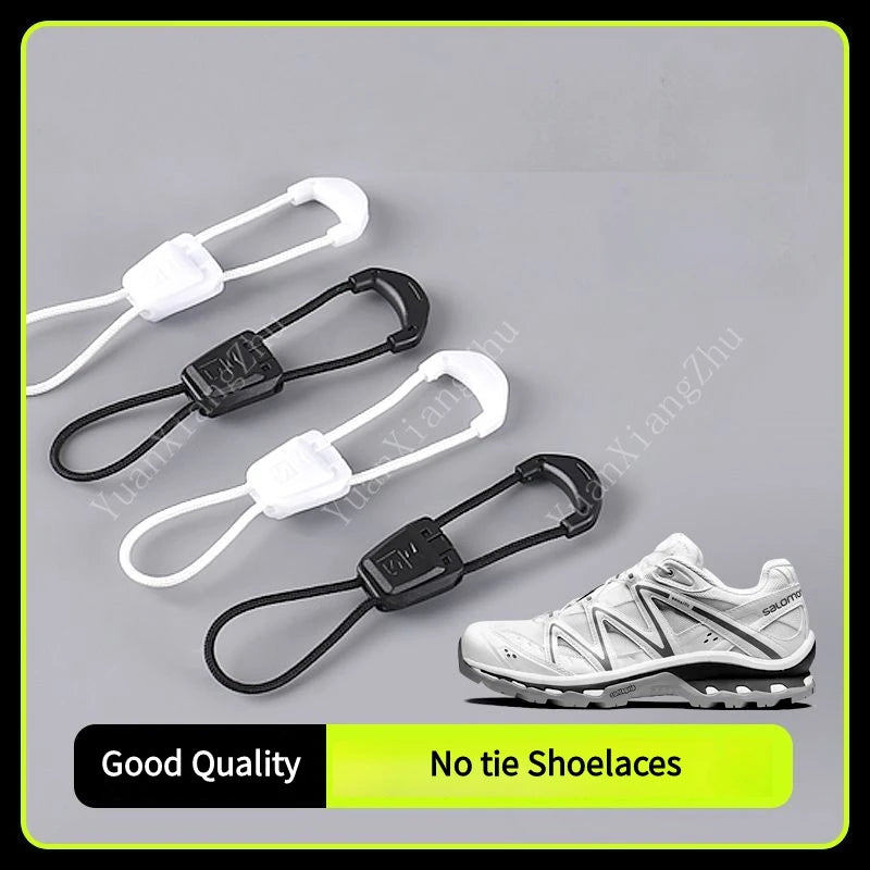 New No tie Shoe laces Round Tennis Laces Without ties Adult Kids Quality Running Sneakers Shoelaces Black White Shoes Accesories