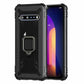 Carbon Fiber Silicone Stand Case For LG V60 ThinQ/LG Velvet 5G Shockproof Hybrid Rubber Ring Holder Kickstand Cover