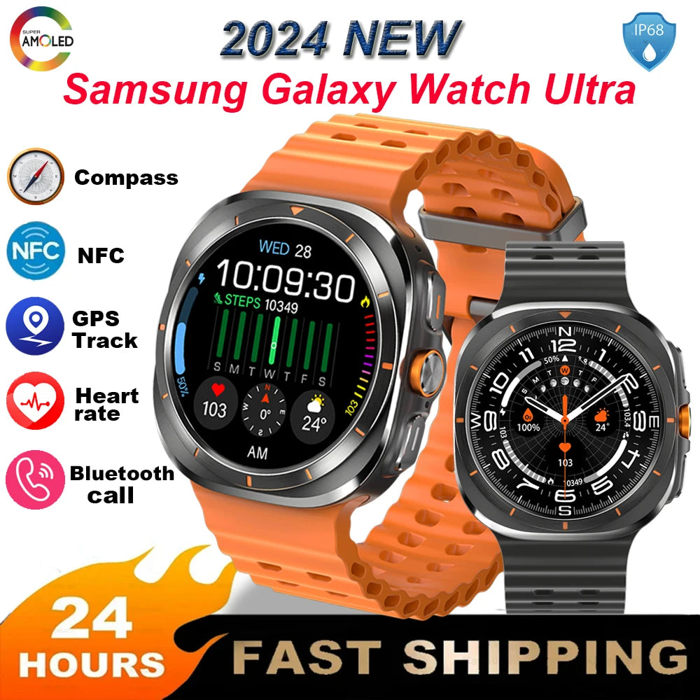 2024 New For Samsung Galaxy Watch 7 Classic Smart Watch Men women Custom Dial HD AMOLED Voice Call GPS NFC Tracker Sport Watches