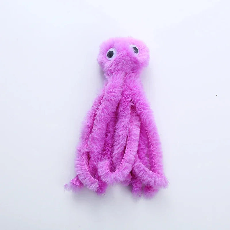 Cat Toy Cute Octopus Plush Toy Bite Resistant Teeth Interactive Play Pet Supplies Cat Dog Toys Octopus